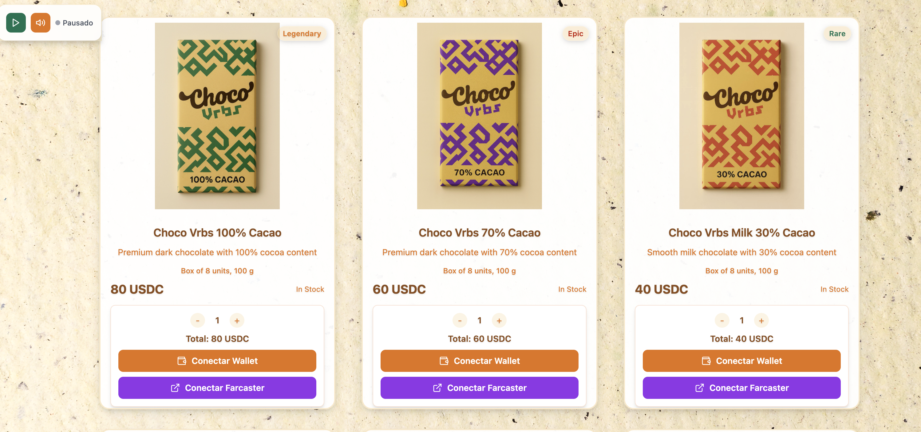 Choco Vrbs - Farcaster Mini Apps screenshot